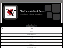 Tablet Screenshot of northumberlandkarate.com